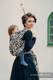 Żakardowa chusta do noszenia dzieci, bawełna - TYGRYS CZARNY Z BEŻEM 2.0 - rozmiar XS #babywearing