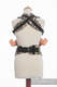 Porte-bébé ergonomique, taille toddler, jacquard 100 % coton, TIGER NOIR & BEIGE 2.0 - Deuxième génération #babywearing