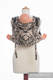 Nosidło Klamrowe ONBUHIMO z tkaniny żakardowej (100% bawełna), rozmiar Standard - TYGRYS CZARNY Z BEŻEM 2.0 #babywearing