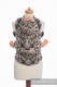 Porte-bébé ergonomique, taille bébé, jacquard 100% coton, TIGER NOIR & BEIGE 2.0 - Deuxième génération #babywearing