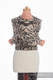 WRAP-TAI portabebé Mini con capucha/ jacquard sarga/100% algodón/ TIGER NEGRO & BEIGE #babywearing