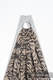 Bandolera de anillas, tejido Jacquard (100% algodón) - TIGER NEGRO & BEIGE - long 2.1m #babywearing