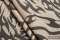 Baby Wrap, Jacquard Weave (100% cotton) - TIGER BLACK & BEIGE 2.0 - size XS #babywearing