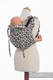 Lenny Buckle Onbuhimo baby carrier, standard size, jacquard weave (100% cotton) - GIRAFFE DARK BROWN & CREME #babywearing