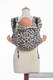 Lenny Buckle Onbuhimo baby carrier, standard size, jacquard weave (100% cotton) - GIRAFFE DARK BROWN & CREME (grade B) #babywearing