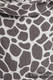 Nosidło Klamrowe ONBUHIMO z tkaniny żakardowej (100% bawełna), rozmiar Standard - ŻYRAFA CIEMNY BRĄZ Z KREMEM  #babywearing