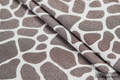 Baby Wrap, Jacquard Weave (100% cotton) - GIRAFFE DARK BROWN & CREME - size XS #babywearing