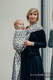 Baby Wrap, Jacquard Weave (100% cotton) - GIRAFFE DARK BROWN & CREME - size M #babywearing