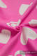 Baby Wrap, Jacquard Weave (100% cotton) - SWEETHEART PINK and CREME 2.0 - size L #babywearing