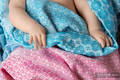 Couverture tissée (60 % coton, 40% laine) Turquoise (grade B) #babywearing