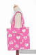 Shoulder bag made of wrap fabric (100% cotton) - SWEETHEART PINK & CREME 2.0 - standard size 37cmx37cm #babywearing