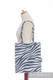 Shopping bag made of wrap fabric (100% cotton) - ZEBRA GRAPHITE & WHITE (grade B) #babywearing