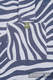 Bolso hecho de tejido de fular (100% algodón) - ZEBRA GRAFITO & BLANCO - talla estándar 37 cm x 37 cm #babywearing