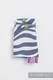 Drool Pads & Reach Straps Set, (60% cotton, 40% polyester) - ZEBRA GRAPHITE & WHITE #babywearing
