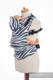 Mochila ergonómica, talla bebé, jacquard 100% algodón - ZEBRA GRAFITO & BLANCO - Segunda generación #babywearing
