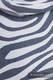 Nosidło Klamrowe ONBUHIMO z tkaniny żakardowej (100% bawełna), rozmiar Standard - ZEBRA GRAFIT Z BIELĄ (drugi gatunek) #babywearing