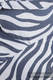 WRAP-TAI Tragehilfe Toddler mit Kapuze/ Jacquardwebung / 100% Baumwolle / ZEBRA GRAFIT & WEISS #babywearing