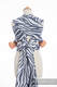 WRAP-TAI carrier Toddler with hood/ jacquard twill / 100% cotton / ZEBRA GRAPHITE & WHITE #babywearing