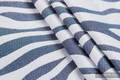 Baby Wrap, Jacquard Weave (100% cotton) - ZEBRA GRAPHITE & WHITE - size L (grade B) #babywearing