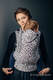 Porte-bébé ergonomique, taille toddler, jacquard 100 % coton, conversion d’écharpe de CHEETAH MARRON FONCÉ & BLANC #babywearing
