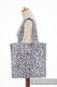 Sac à bandoulière en retailles d’écharpes (100 % coton) - CHEETAH MARRON FONCÉ & BLANC - taille standard 37 cm x 37 cm #babywearing