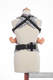 Porte-bébé ergonomique, taille bébé, jacquard 100 % coton, conversion d’écharpe de CHEETAH MARRON FONCÉ & BLANC (grade B) #babywearing