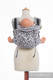 Nosidło Klamrowe ONBUHIMO z tkaniny żakardowej (100% bawełna), rozmiar Standard - GEPARD CIEMNY BRĄZ Z BIAŁYM #babywearing