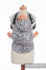 Porte-bébé ergonomique, taille bébé, jacquard 100 % coton, CHEETAH MARRON FONCÉ & BLANC #babywearing