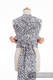 WRAP-TAI portabebé Mini con capucha/ jacquard sarga/100% algodón/ CHEETAH MARRÓN OSCURO & BLANCO #babywearing