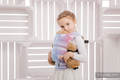 Nosidełko dla lalek z tkaniny chustowej - TĘCZOWA KORONKA #babywearing