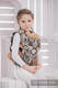 Puppentragehilfe, hergestellt vom gewebten Stoff (100% Baumwolle) - TIGER SCHWARZ & BEIGE 2.0 #babywearing