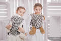 Doll Carrier made of woven fabric, 100% cotton - GIRAFFE DARK BROWN & CREME #babywearing