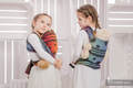 Fular portamuñecos, tejido jacquard, 100% algodón - RAINBOW LACE DARK #babywearing