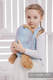 Doll Sling, Jacquard Weave, 100% cotton - LITTLE LOVE - BREEZE (grade B) #babywearing
