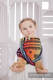 Żakardowa chusta dla lalek, 100% bawełna - TĘCZOWA KORONKA DARK #babywearing