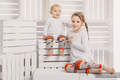 LennyLegs Largos - calentadores para bebé - COFFEE LACE (grado B) #babywearing