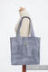 Sac à bandoulière en retailles d’écharpes (100 % coton) - DENIM BLUE - taille standard 37 cm x 37 cm #babywearing