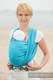 Baby Sling, Diamond Weave, 100% cotton - Turquoise Diamond - size S #babywearing
