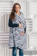 Long Cardigan - size L/XL - Zebra Graphite & White #babywearing