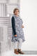 Długi kardigan - rozmiar S/M - Zebra Grafit z Białym #babywearing