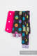 Drool Pads & Reach Straps Set, (60% cotton, 40% polyester) - POLKA DOTS RAINBOW DARK  #babywearing
