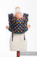 Lenny Buckle Onbuhimo baby carrier, standard size, jacquard weave (100% cotton) - POLKA DOTS RAINBOW DARK  #babywearing