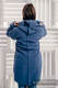 Chaqueta polar asimétrica con capucha para mujer - talla M - Azul #babywearing