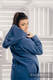 Asymmetrischer Fleece Pullover für Frauen - Größe XL - Blau #babywearing