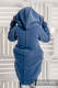 Chaqueta polar asimétrica con capucha para mujer - talla M - Azul (Grado B) #babywearing