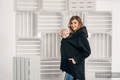 Asymmetrical Fleece Hoodie for Women - size L - Black #babywearing
