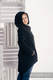 Asymmetrischer Fleece Pullover für Frauen - Größe M - Schwarz #babywearing
