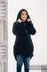 Asymmetrischer Fleece Pullover für Frauen - Größe S -  Schwarz #babywearing