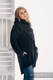 Chaqueta polar asimétrica con capucha para mujer - talla S - Negro #babywearing