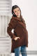 Asymmetrical Fleece Hoodie for Women - size S - Brown #babywearing